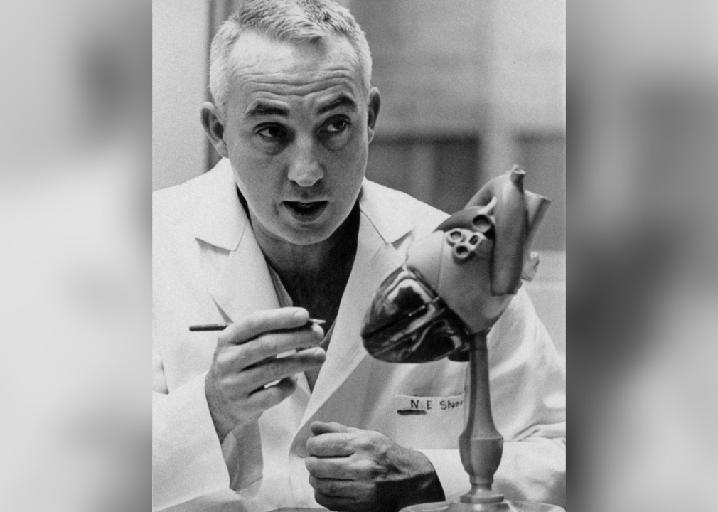 1966–69: First artificial hearts implanted in patients